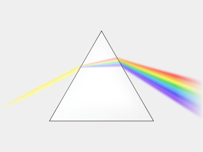 Suidroot / CC BY-SA (https://creativecommons.org/licenses/by-sa/4.0)   https://commons.wikimedia.org/wiki/File:Prism-rainbow.svg