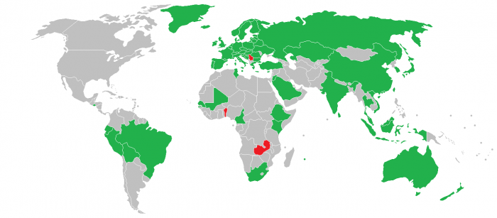 Heaviside glow / CC BY-SA (https://creativecommons.org/licenses/by-sa/4.0;  https://upload.wikimedia.org/wikipedia/commons/f/f0/Genetically_Engineered_%28GE%29_Food_labeling_laws_map_2.png