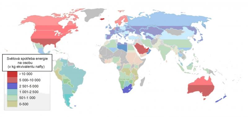 VK - počeštěno, SG (en.wiki) / CC BY-SA (http://creativecommons.org/licenses/by-sa/3.0/)  https://commons.wikimedia.org/wiki/File:Energy-consumption-per-capita-2003.png